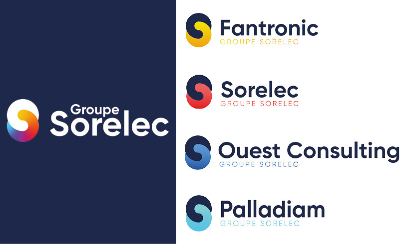 De nouveaux logos pour le Groupe Sorelec !